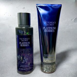 Victoria’s Secret Platinum Berries Body Lotion Gift Set NWT
